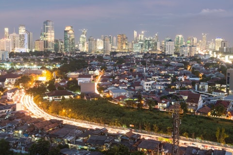 jakarta, indonesia, traffic, jam, skyscraper, hour, downtown, tower, street, destination, aerial, trail, housing, cars, travel, view, illuminated, day, urban, south, estate, night, 15 Largest Economies in the World Ranked by 2015 PPP 