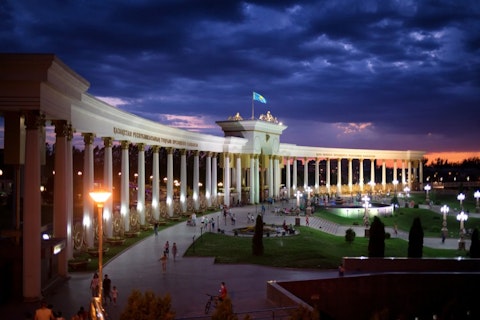  kazakhstan, park, green, white, president, central, urban, landmark, column, night, summer, light, entrance, clouds, asia, almaty, architecture, city, blue, beauty, sunset, outdoors, sight, first, beautiful, nature, 10 Countries that have the Happiest Students in the World 