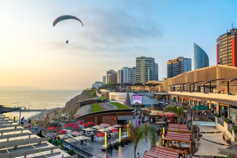 peru, lima, larcomar, mall, coast, america, para, white, travel, view, business, paragliding, urban, south, skyline, restaurant, light, evening, people, pacific, tourist, modern, 11 Most Expensive Cities to Visit in South America in 2015