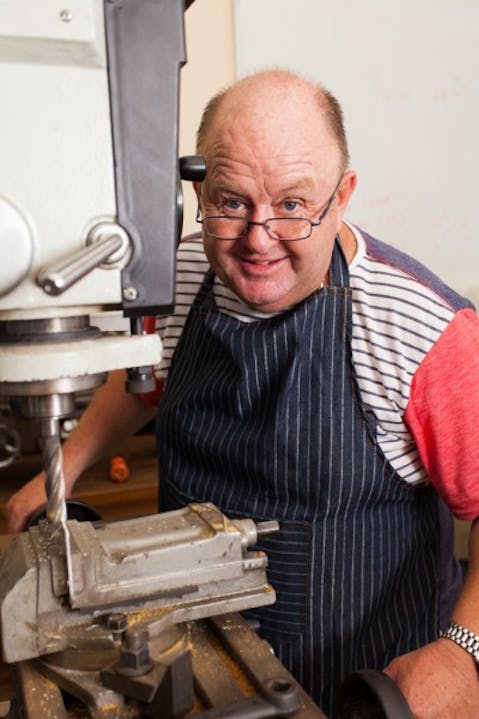 apron, artisan, bit, blue collar, caucasian, closeup, craftsman, drill, drilling, drillpress, elder, engineering, factory, happy, industrial, industry, iron, labour, looking, machine,11 Jobs Women Will Never Be Able To Do Better Than Men