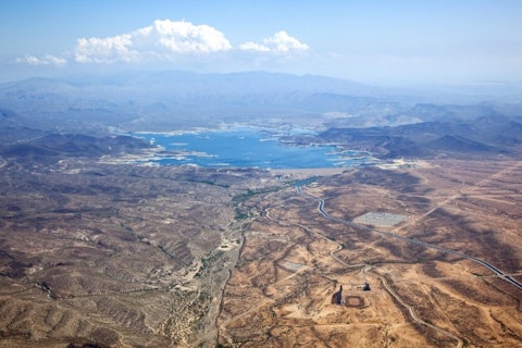 view, aerial, hazy, shore, fun, dew point, arizona, mountains, swimming, sunny, cliffs, marina, islands, summer, southwest, phoenix, hills, roads, lake pleasant, lake, 11 Deadliest Lakes in the United States 
