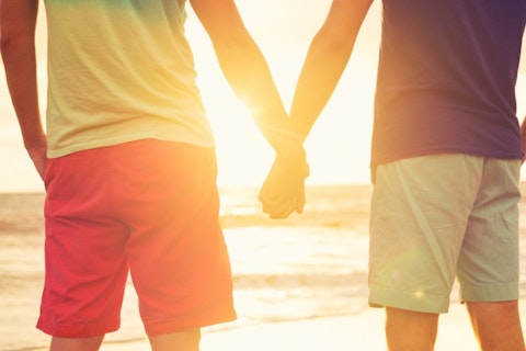 gay, couple, beach, outdoor, human, handsome, friends, leisure, two, homosexual, attractive, legal, day, life, happiness, embracing, adult, marriage, male, outside, casual,, same sex, LGBT, rights 11 Most Gay-Friendly Cities in the World 