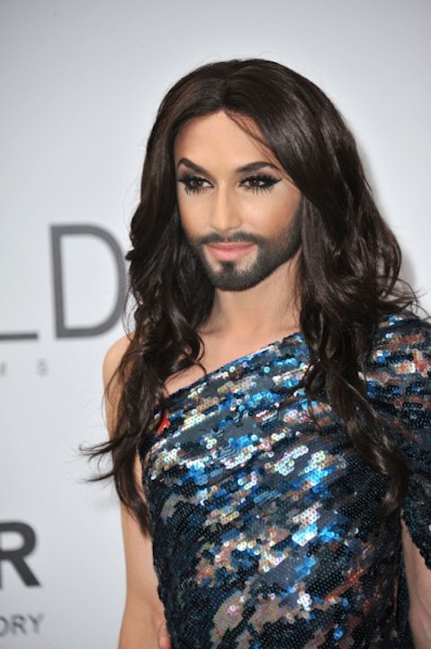 conchita, wurst, 2014, against, personality, transsexual, cinema, star, glamour, eurovision, aids, fashion, celebrity, bearded, beard, lady, gala, famous, fame, transgender, style, singer, amfar, 11 The Highest Paid Transgender Celebrities 