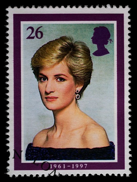 princess, diana, stamp, di, commemorative, shipping, letter, old, used, macro, historic, cancelled, collection, england, english, paper, british, canceled, hobby, vintage,