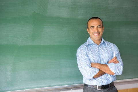 teacher, classroom, male, man, latin, blackboard, smile, adult, class, attractive, instructor, educator, hispanic, person, school, professional, cheerful, work, confident, facilitator, happy 11 Cities With The Highest Demand for Teachers