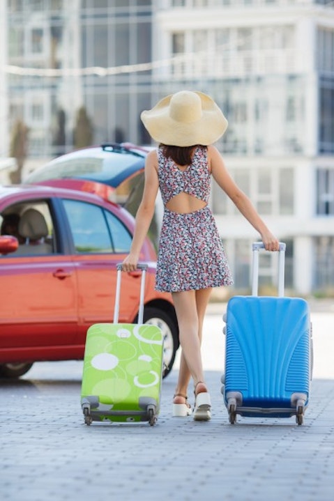 airplane, airport, arrival, attractive, bag, beautiful, boarding, bright, casual, caucasian, city, couple, denim, departure, emotions, enjoy, exciting, exploring, female, girl,