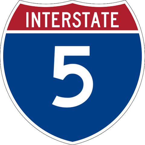 601px-I-5.svg 11 Busiest Highways in America