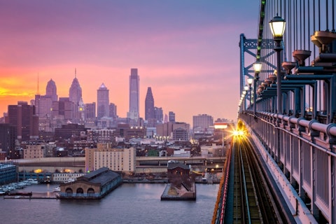 philadelphia, pennsylvania, pa, america, river, train, travel, urban, sunset, scenic, tracks, fog, docks, hazy, foggy, usa, perspective, view, incoming, infrastructure, scenery, 15 Most Technologically Advanced and Futuristic Cities in America