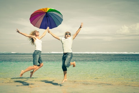 umbrella, beach, flying, young, girl, jumping, fun, travel, boy, summer, ocean, leisure, two, tropical, day, happiness, success, holiday, friendship, walking, active, playing, 25 Countries with the Best Quality of Life in the World 