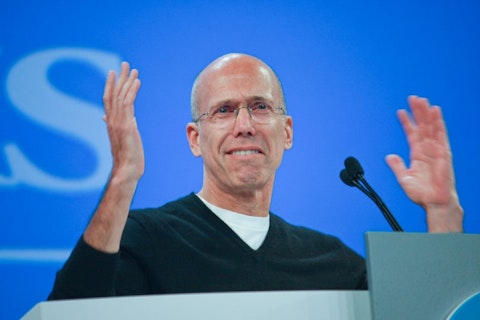 katzenberg, jeffrey, speech, glasses, address, pullover, dreamworks animation, hp discover 2012, general session, hewlett-packard, conference, t-shirt, hp, ceo, chief , 13 Celebrities Scammed by Madoff 