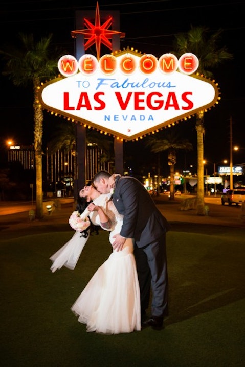 bride, couple, editorial, fabulous, groom, kiss, las, love, marriage, married, nevada, only, sign, to, travel, use, vegas, wedding, welcome, 11 Best Places to Get Married in Las Vegas 