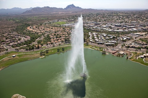 fountain, arizona, aerial, homes, park, business, red mountain, suburb, lake, real estate, recreation, family, elevated, over, church, custom, retirement, local, powerful, 10 Most Expensive Cities to Live in Arizona