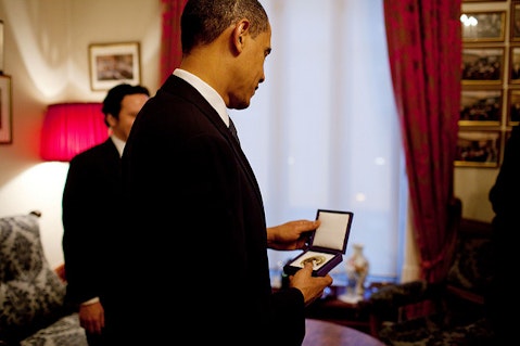 Obama Nobel Prize Medal