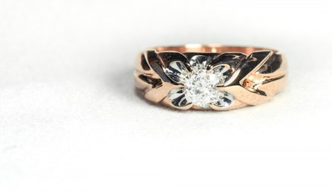 6 best vintage rose gold diamond engagement rings on Etsy