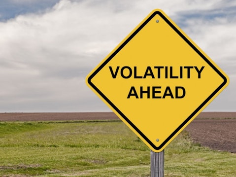 caution sign - volatility ahead