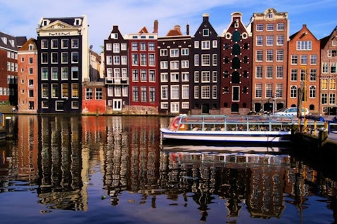amsterdam, ancient, antique, attraction, boat, building, canal, city, classic, construction, cultural, day, destination, dutch, europe, european, famous, heritage, historic, holland, house, houses, landmark, netherlands, nobody, old, outdoor, picturesque, reflection, river, scene, scenic, sightseeing, site, structure, summer, sunny, tourism, tourist, traditional, travel, vacation, view, water, windows