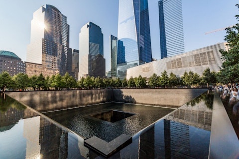 CoStar Group Inc, CSGP, 52788599_ml Views of the Ground Zero in Manhattan Downtown, New York on August 24, 2015. The Ground Zero is a symbol for the terrorist attacks on September 11, 2001 9/11 memorial america, anniversary, architecture, building, center, city, construction, district, downtown, editorial, entrance, financial, fountains, freedom, ground, historic, landmark, manhattan, memorial, memory, metropolis, museum, national, new, ny, nyc, office, one, park, people, site, skyline, states, summer, tourism, tourists, tower, trade, travel, united, urban, usa, water, waterfalls, world, york, zero