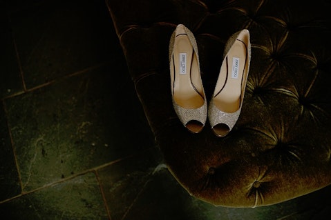 Jimmy Choo shoe with bezzles