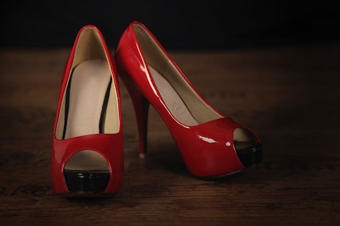 Red designer shoes