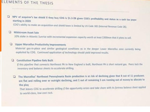 Elements of Deep Basin's COG Thesis