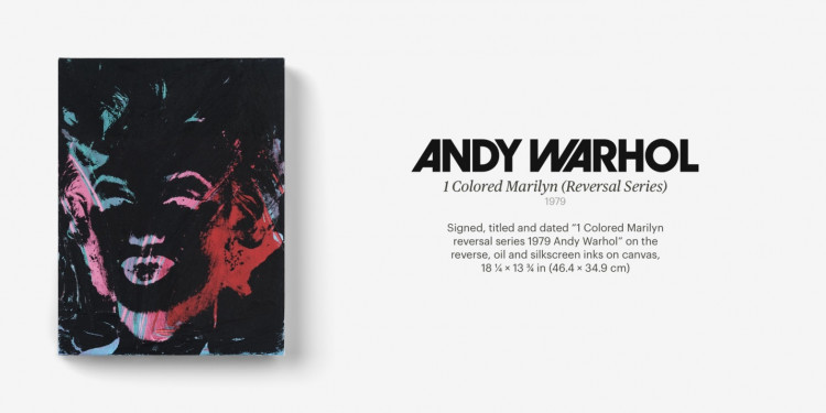 1 Colored Marilyn Andy Warhol