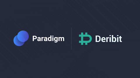 Deribit and Paradigm. First to offer crypto derivatives block trading for institutions.