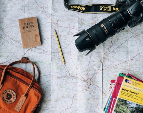 Travel, Map, Camera