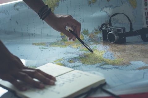 Travel, Map, Camera
