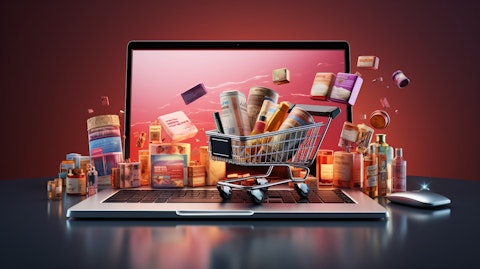 An e-commerce platform displaying a wide range of products to customers online.
