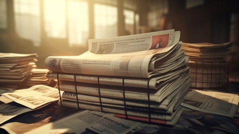 A close-up of a newspaper press, illustrating the power of publishing.