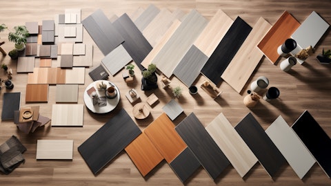 An overhead view of a website displaying the multiple options of flooring products available for purchase.