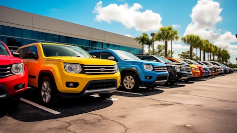 An AutoNation-branded dealership, showcasing the wide variety of new and used vehicles on offer.