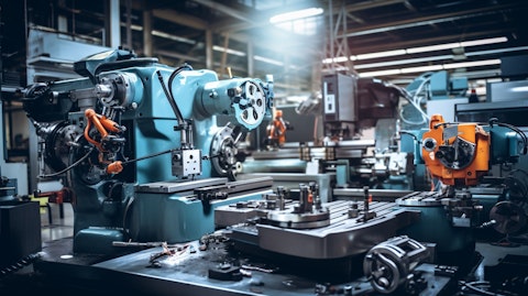 A machine shop filled with high-precision tools and components representing the quality of the company's metalworking products.