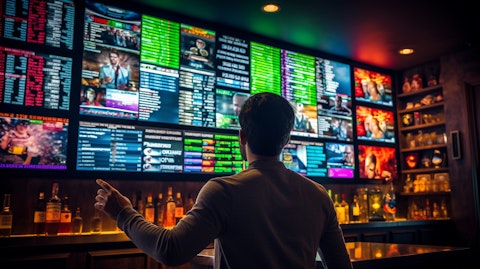 A digital kiosk showing the diverse range of sports betting options available.