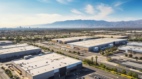 Aerial view of industrial properties reflecting different cityscapes of Southern California.