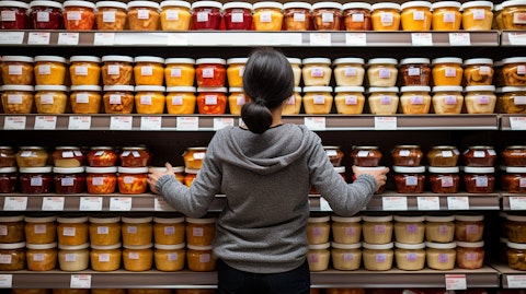 A wholesaler distributing peanut butter, fruit spreads and specialty spreads to a retailer.