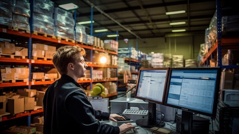 A distribution centre operations manager overseeing the delivery of point-of-sale (POS) management solutions.
