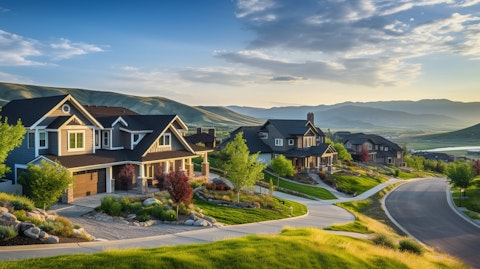 Group of single-family homes against a scenic landscape, capturing the company's business area.
