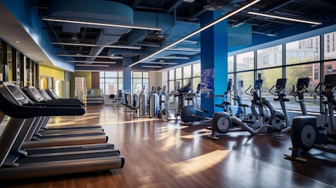 A well-equipped wellness center with classes and health services.