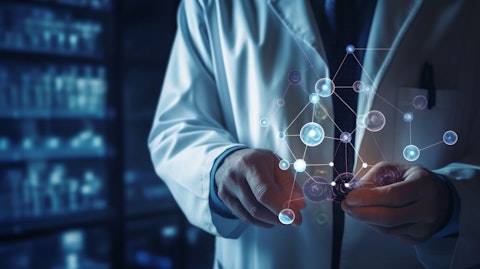 A medical professional presenting the case of a patient taking Roxadustat, the small molecule inhibitor.