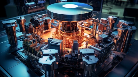 A one of a kind semiconductor process equipment machine with various parts and components.