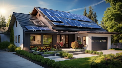 A residential home showcasing the success of a solar energy system installation.