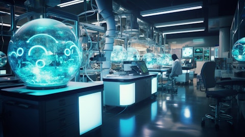 A biomedical research facility producing biopharmaceutical therapeutics for rare diseases.