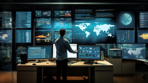 A view of the company's cloud-based business intelligence platform in use.