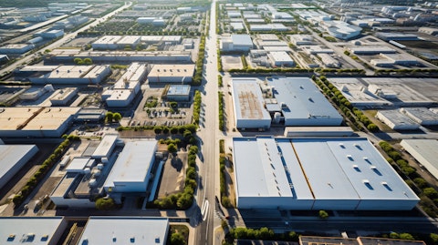 An aerial view of an industrial complex, representing the company's property ownership.