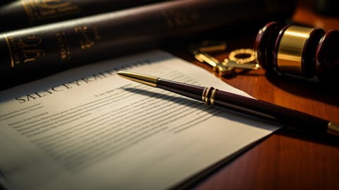 A close-up of a property & casualty insurance document with legal text.