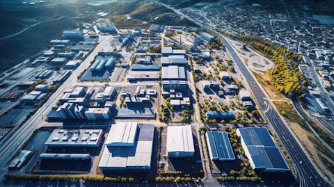 Aerial view of large industrial park with multiple buildings and supply-constrained submarkets.