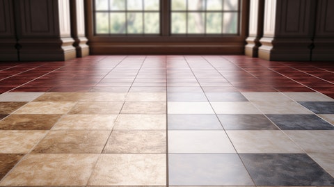 A luxury vinyl tile and carpet tile side-by-side, highlighting the diversity of flooring products.