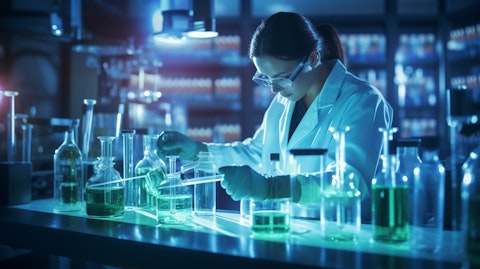 A technician in a laboratory setting conducting experiments to identify the effects of a new drug.