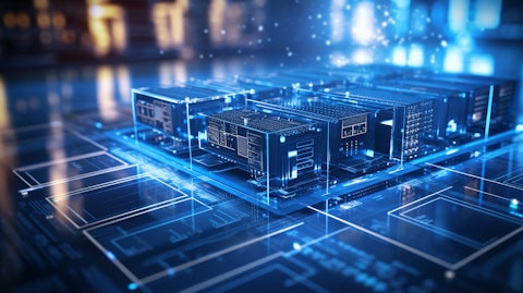 A close up of a financial institution's server displaying multiple banking solutions.